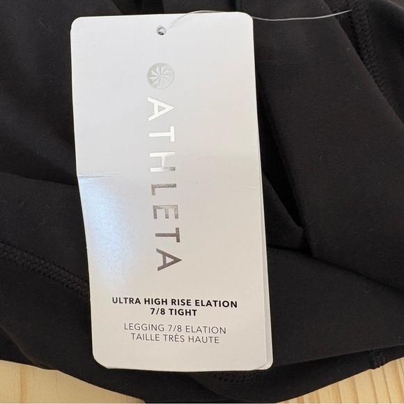 Athleta Ultra High Rise Elation 7/8 Tight Leggings NWT Black Small - Picture 5 of 7